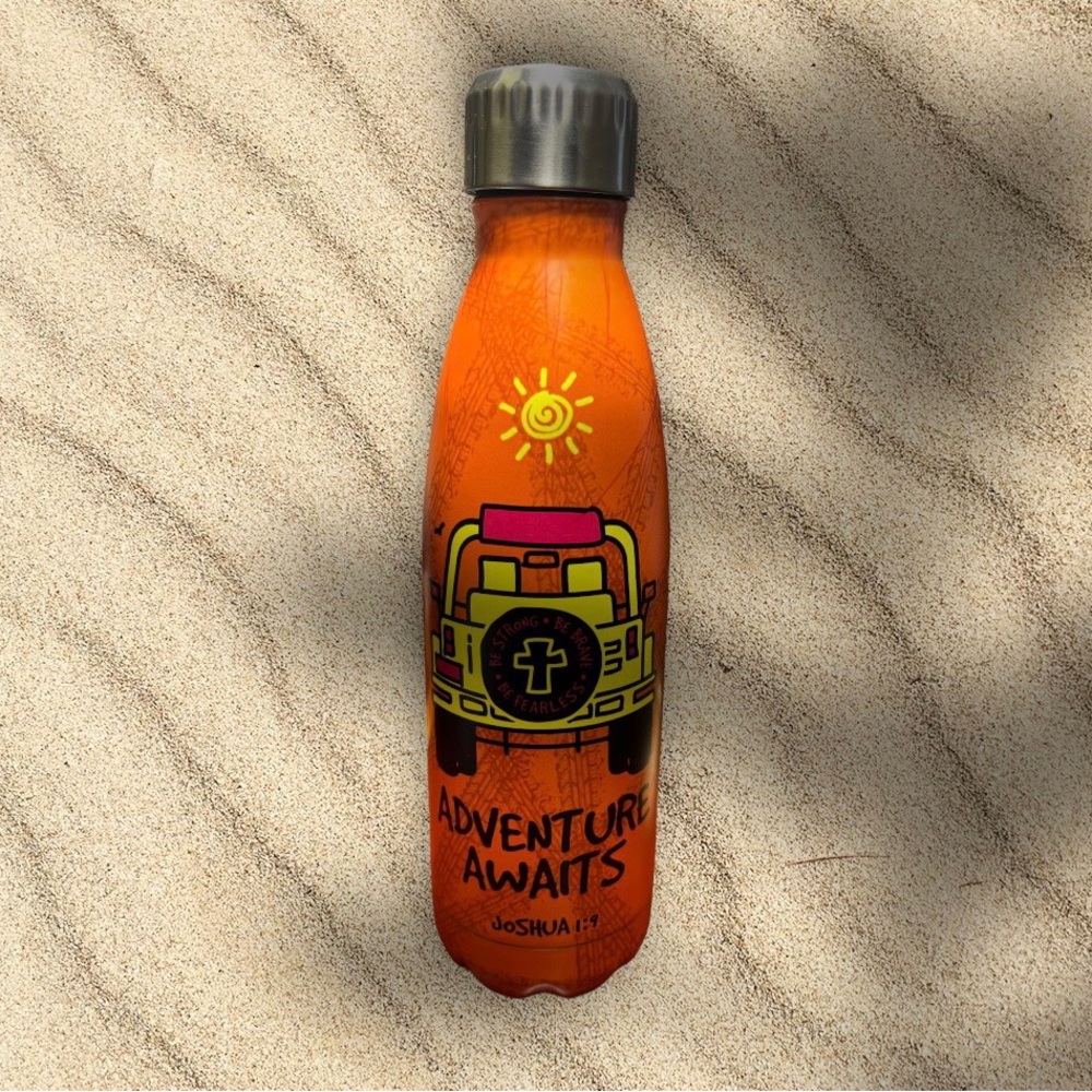 Adventure awaits stainless steel mug